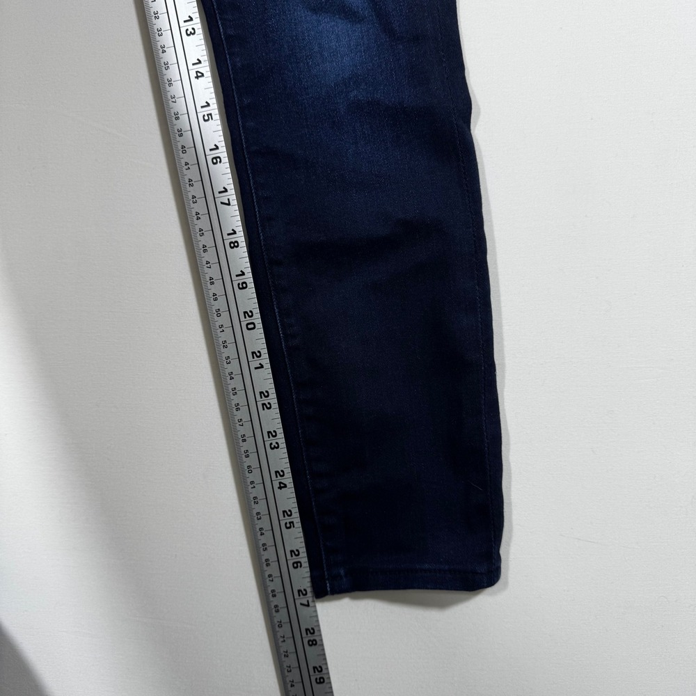 Fidelity Women Skinny Jeans Dark Blue Denim 24 Minimalist Casual Capsule US Made - Picture 7 of 9